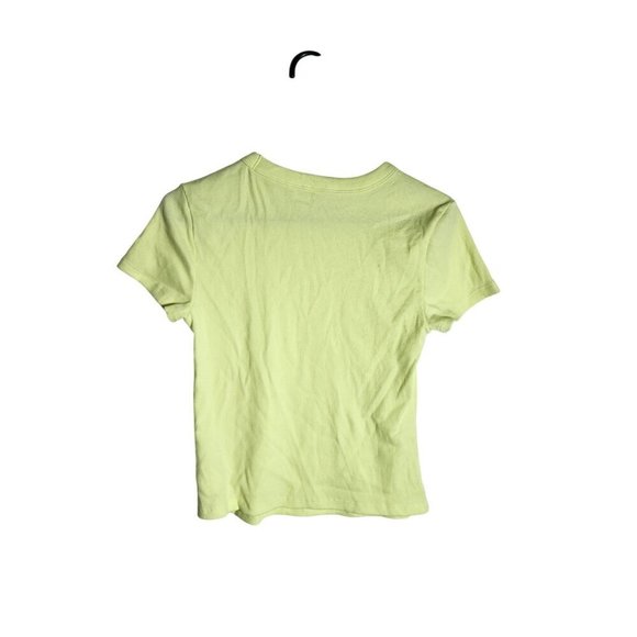 Old Navy Womens Short Sleeve Ribbed T-Shirt M Light Green Cotton Blend - Picture 2 of 4